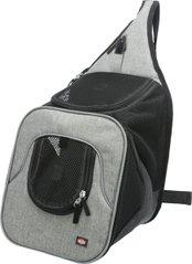 Рюкзак-переноска для собак і кішок Trixie Savina 30 х 33 x 26 см до 10 кг Чорний з сірим (4047974289419)