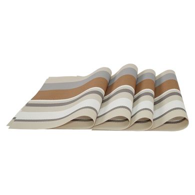 Комплект сервірувальних килимків 4 шт. сiрi (5065)