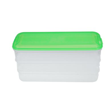Пластиковий контейнер для продуктів 3 ярусу (5671)