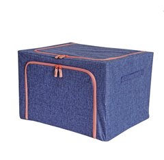 Коробка-органайзер для зберігання із застібкою та ручками 66 л (8186)