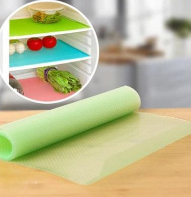 Антибактеріальні килимки для холодильника 4 шт., зелені (5076)