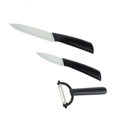 Набір керамічних ножів з овочечисткой (B058)