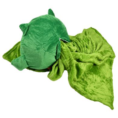 М'яка іграшка-подушка з пледом Сова Барік 3 в 1, зелена (78100004)
