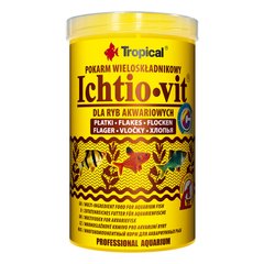 Корм Tropical Ichtio-vit для акваріумних риб у пластівцях 1 л (5900469770061)