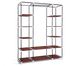Портативный шкаф-органайзер (3 секции), бордовый