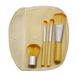Набір бамбукових пензлів для макіяжу 4 шт. (5719)