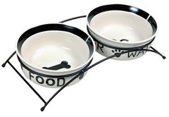 Підставка Trixie Eat on Feet Ceramic Bowl Set для собак з двома керамічними мисками 2 х 600 мл (24641)