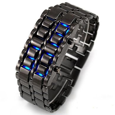Годинник-браслет LED Watch Silver Blue (C188)