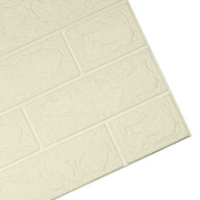 Декоративная 3D панель Supretto гибкая стеновая 10 шт., белая (уценка) (7134/2)