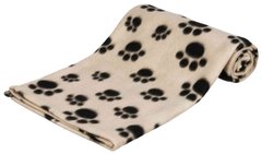 Покривало для собак Trixie "Beany" з принтом фліс 100см × 70см бежевий (37191)