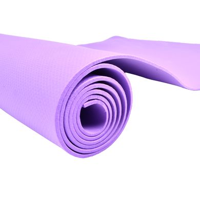 Каремат для йоги в чохлі, фіолетовий (5816)