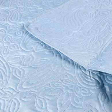 Покривало для двоспального ліжка, блакитне