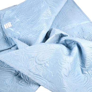 Покривало для двоспального ліжка, блакитне